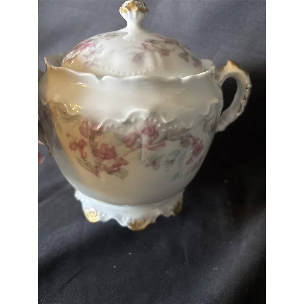Theodore Haviland Limoges France Large Covered Sugar Bowl